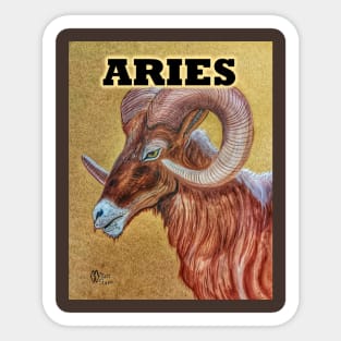 Aries the Ram Zodiac sign Sticker